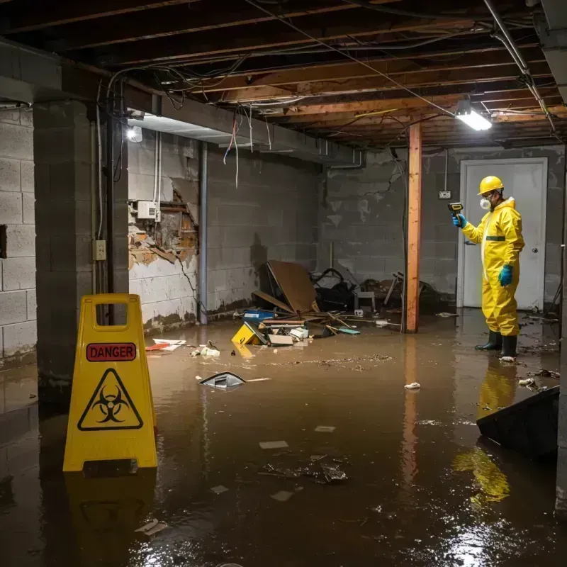 Flooded Basement Electrical Hazard in Lincoln Parish, LA Property